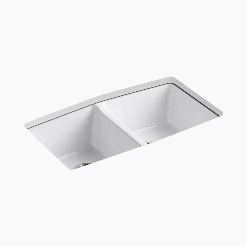 Kohler Brookfield™ 33" undermount double-bowl kitchen sink