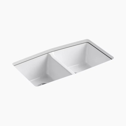 Kohler Brookfield™ 33" undermount double-bowl kitchen sink
