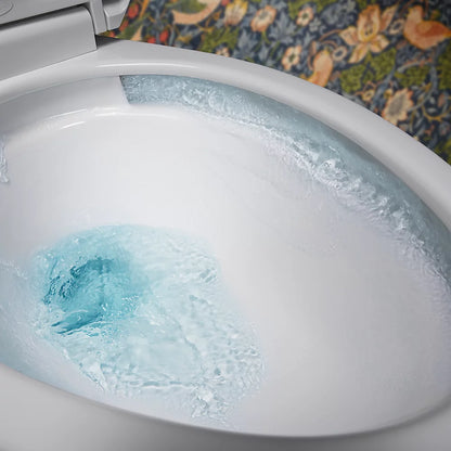 Kohler Two-piece elongated toilet with skirted trapway, 1.28 gpf