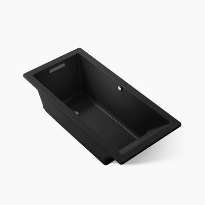 Kohler Underscore Heated Bubblemassage Air Bath With Bask Heated Surface 66 x 32-Inch Drop-In Bathtub