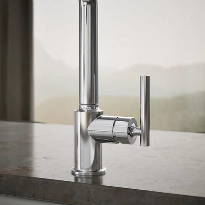 Kohler Pull-out kitchen sink faucet with three-function sprayhead