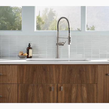 Kohler Semi-professional kitchen sink faucet with three-function sprayhead