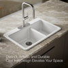 Kohler Riverby® 33" top-mount double-bowl kitchen sink