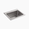Kohler 25" top-mount single-bowl utility sink