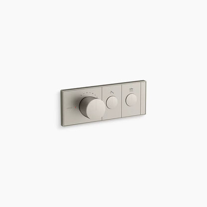 Kohler Two-outlet recessed mechanical thermostatic valve control