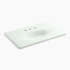 Kohler 37" Enameled cast iron vanity top with integrated oval sink