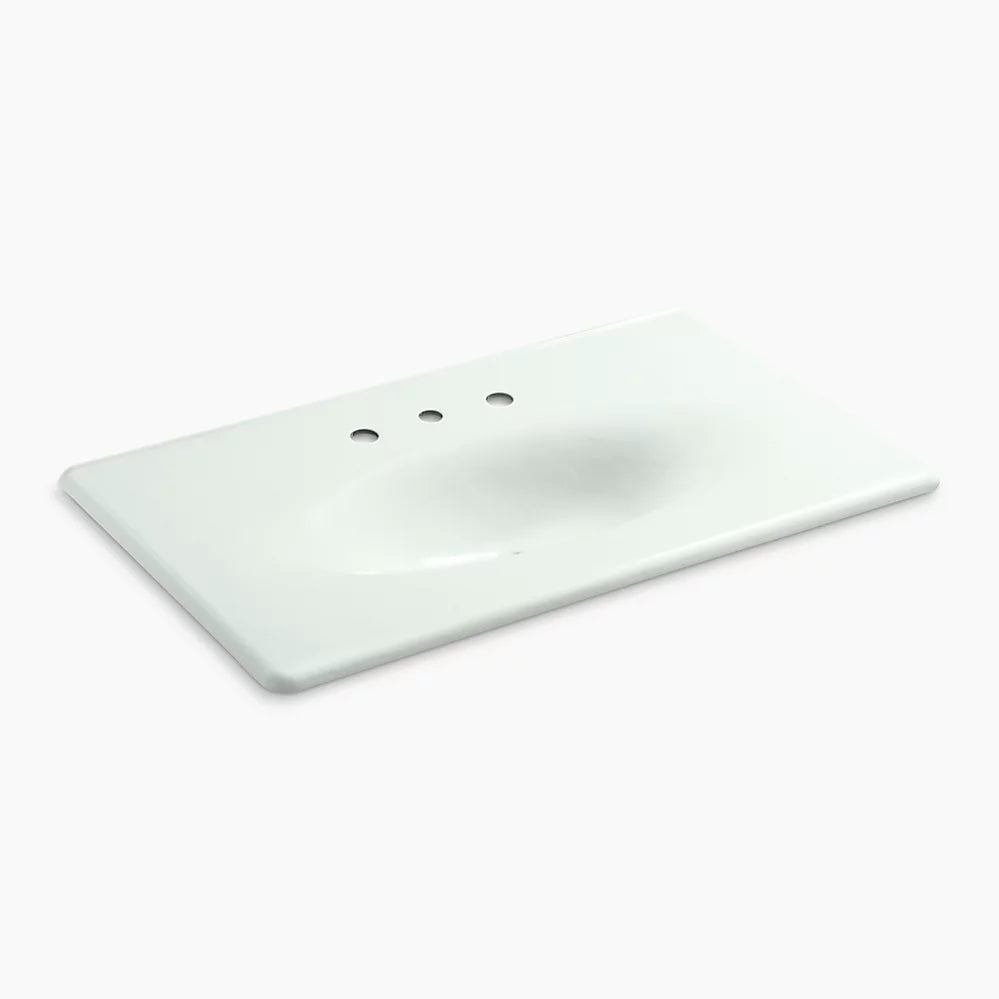 Kohler 37" Enameled cast iron vanity top with integrated oval sink