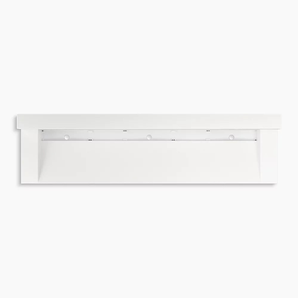 Kohler 90" wall-mount trough lavatory system with backsplash