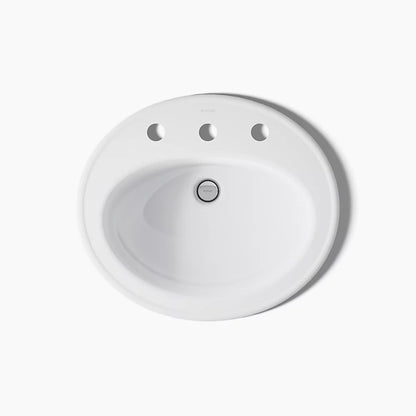 Kohler 20-1/4" oval drop-in bathroom sink