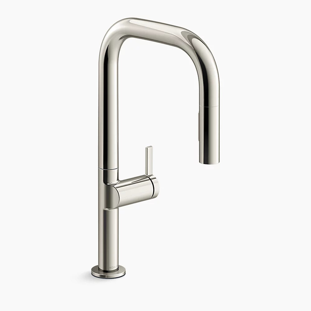 Kohler Touchless pull-down kitchen sink faucet with two-function sprayhead