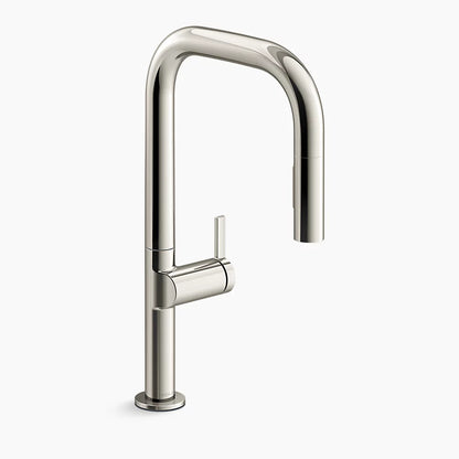 Kohler Touchless pull-down kitchen sink faucet with two-function sprayhead