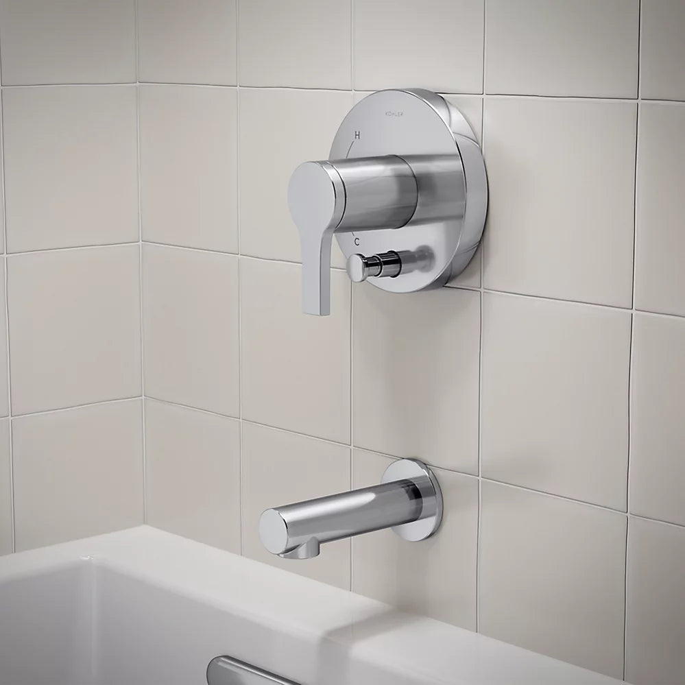 Kohler Rite-Temp® bath and shower trim kit with push-button diverter, 1.5 gpm