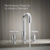Kohler Deck-mount bath faucet trim with Cross handles