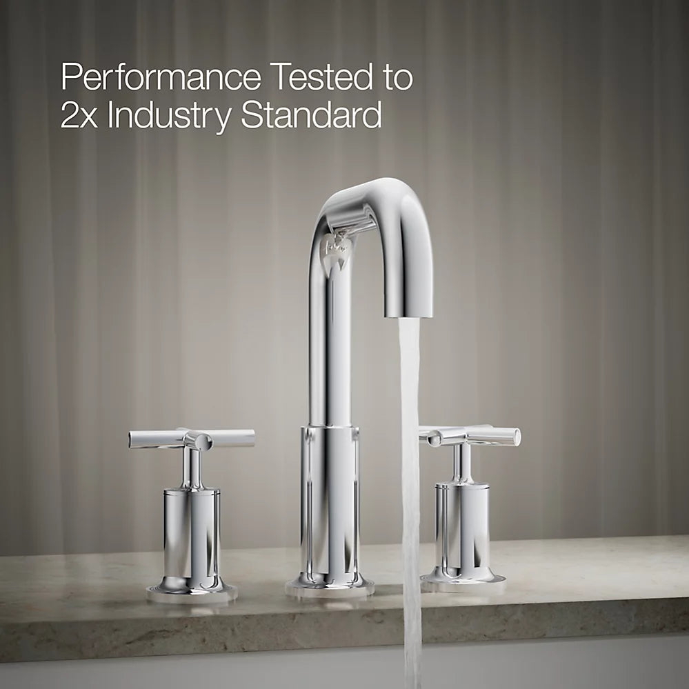 Kohler Deck-mount bath faucet trim with Cross handles