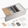 Kohler Smart Divide® 35-1/2” undermount double-bowl farmhouse workstation kitchen sink