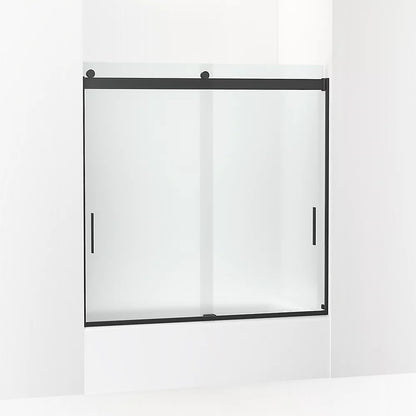 Kohler Sliding bath door, 59-3/4" H x 56-5/8 - 59-5/8" W, with 1/4" thick Frosted glass