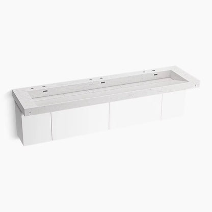 Kohler 90" wall-mount trough lavatory system