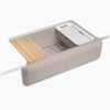 Kohler 35-3/4" undermount single-bowl farmhouse workstation kitchen sink