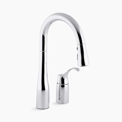 Kohler Simplice® Pull-down bar sink faucet with three-function sprayhead
