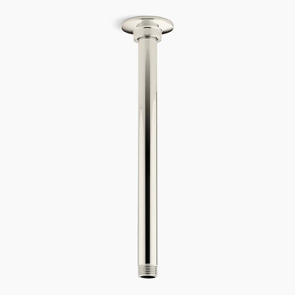 Kohler 12" ceiling-mount single-function rainhead arm and flange