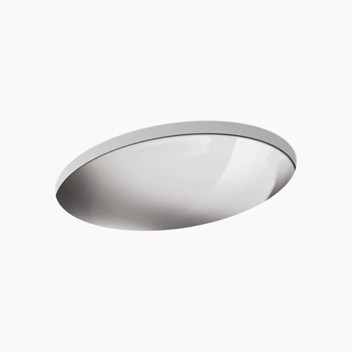 Kohler 23-1/4" oval undermount bathroom sink, no overflow