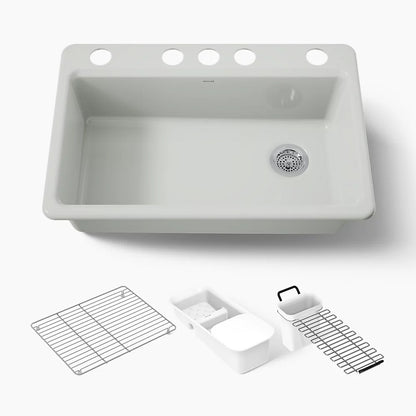 Kohler Riverby® 33" undermount single-bowl kitchen sink