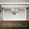 Kohler Farmstead® 45" top-/wall-mount single-bowl workstation farmhouse kitchen sink