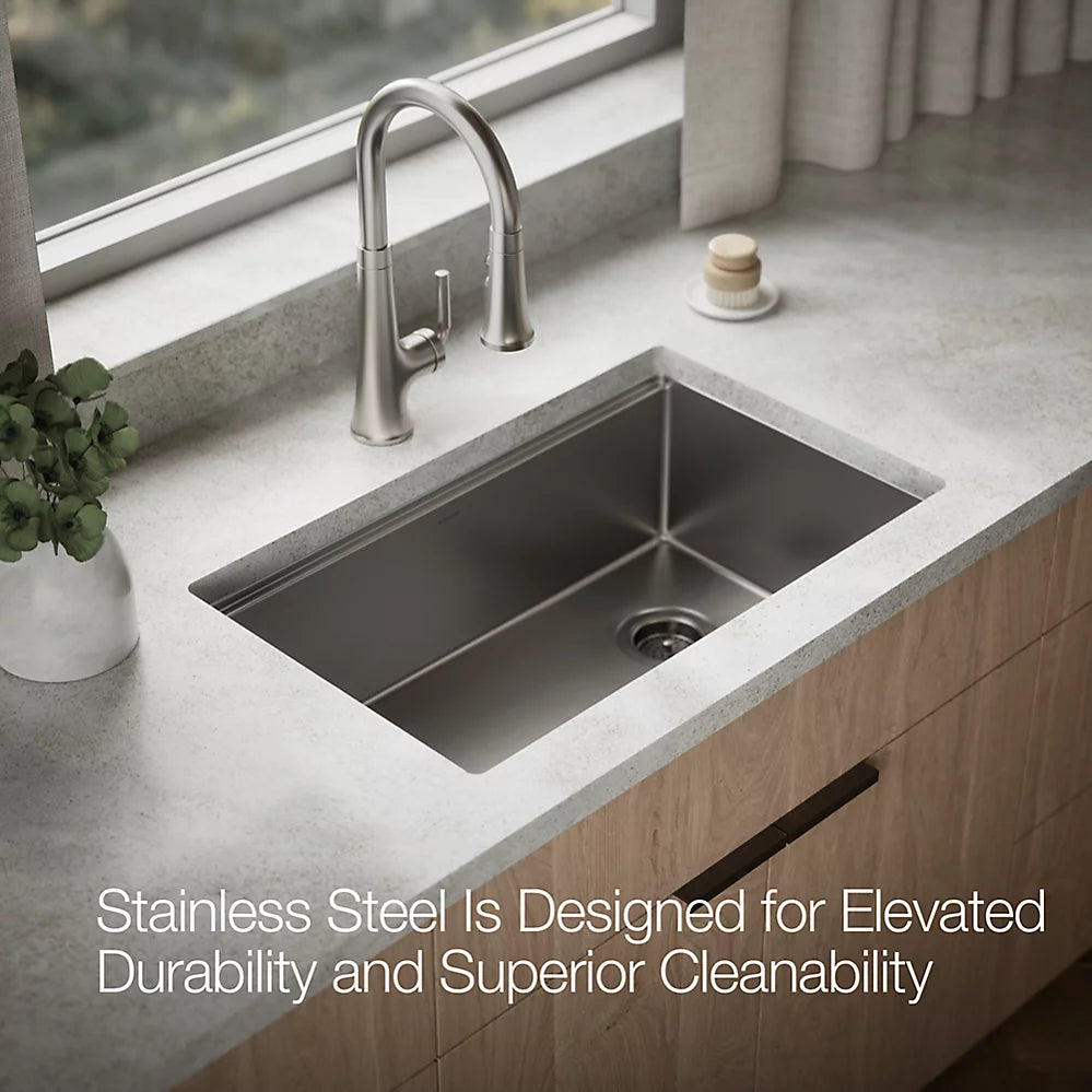 Kohler Strive® 29" undermount single-bowl workstation kitchen sink