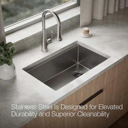 Kohler Strive® 29" undermount single-bowl workstation kitchen sink