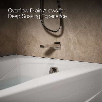 Kohler Mariposa Heated Bubblemassage Air Bath With Bask Heated Surface Right Drain 72 x 36-Inch Alcove Bathtub