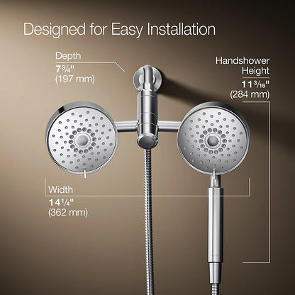 Kohler 2-in-1 multifunction 1.75 gpm shower combo kit