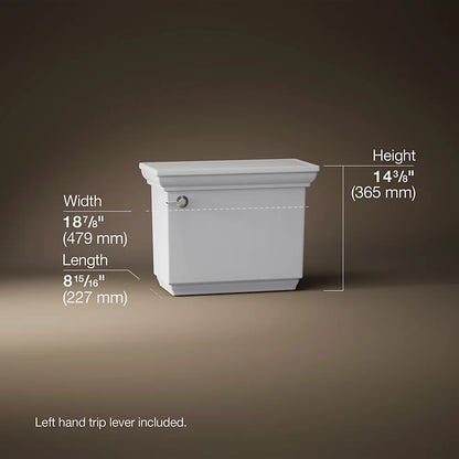 Kohler Memoirs® Stately Toilet tank, 1.28 gpf Left Lever
