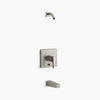 Kohler Rite-Temp® bath and shower trim kit with push-button diverter, without showerhead