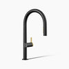 Kohler Pull-down kitchen sink faucet with two-function sprayhead