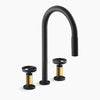 Kohler Billet® Touchless pull-down kitchen sink faucet with two-function sprayhead
