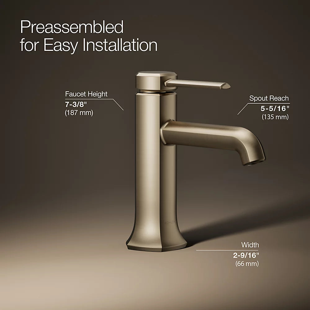 Occasion® Single-handle bathroom sink faucet, 0.5 gpm