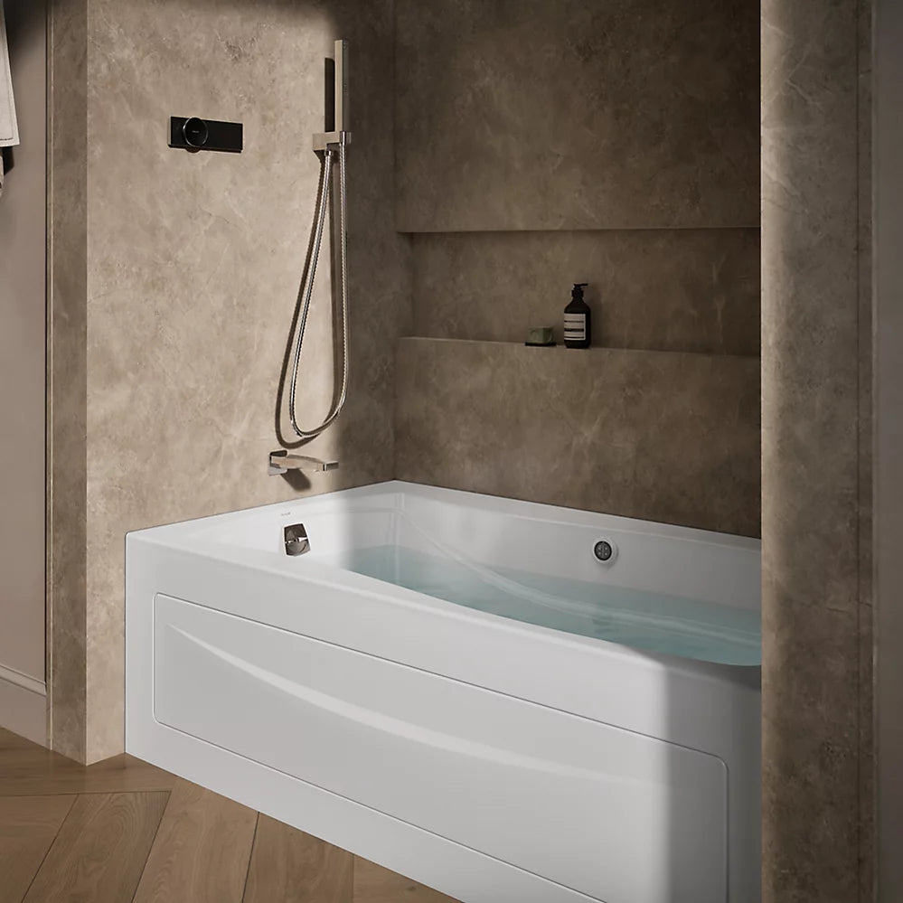 Kohler Mariposa 66" x 36" Alcove whirlpool with alcove, left drain