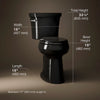 Highline® Tall two-piece elongated toilet, 1.28 gpf