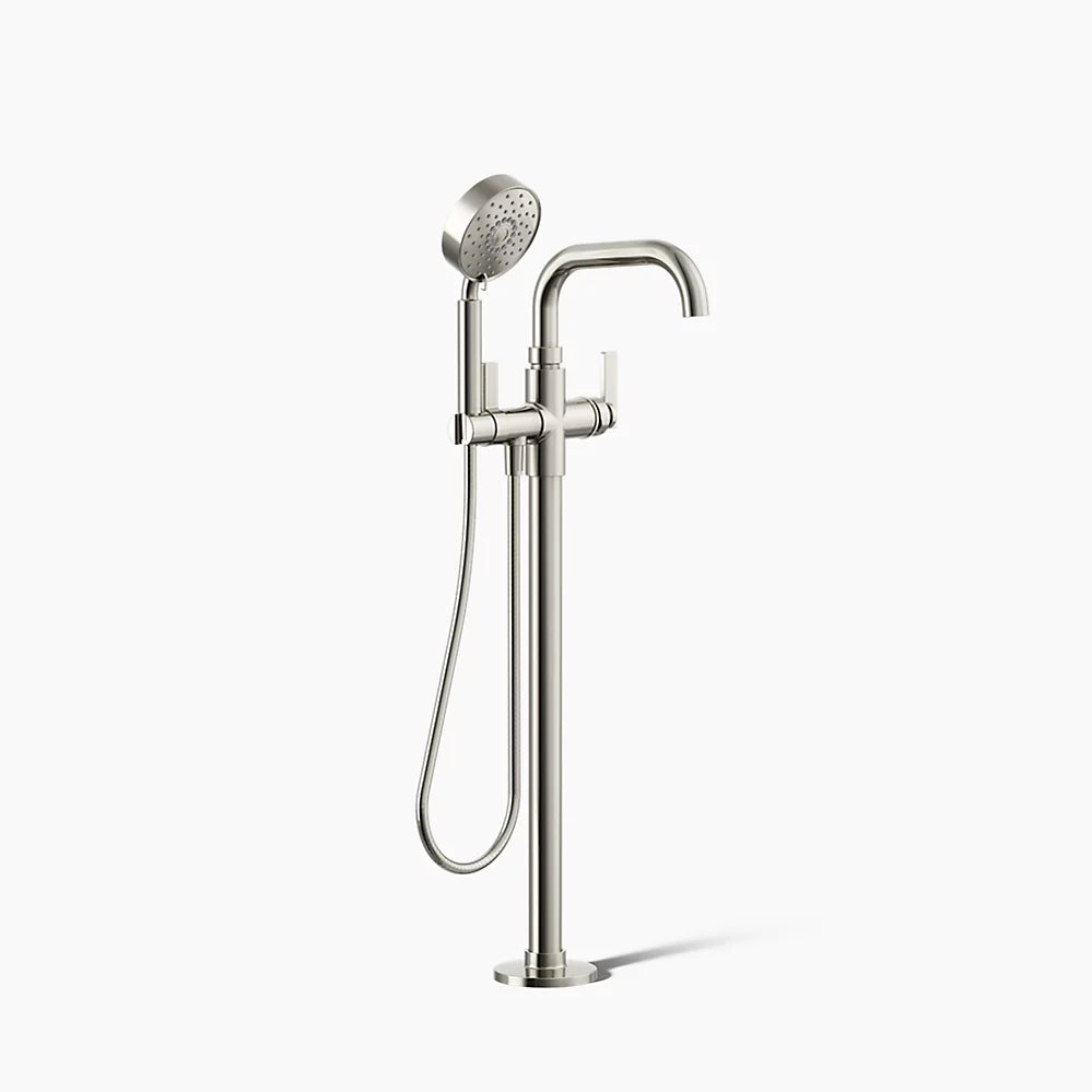 Kohler Floor-mount bath filler trim with handshower