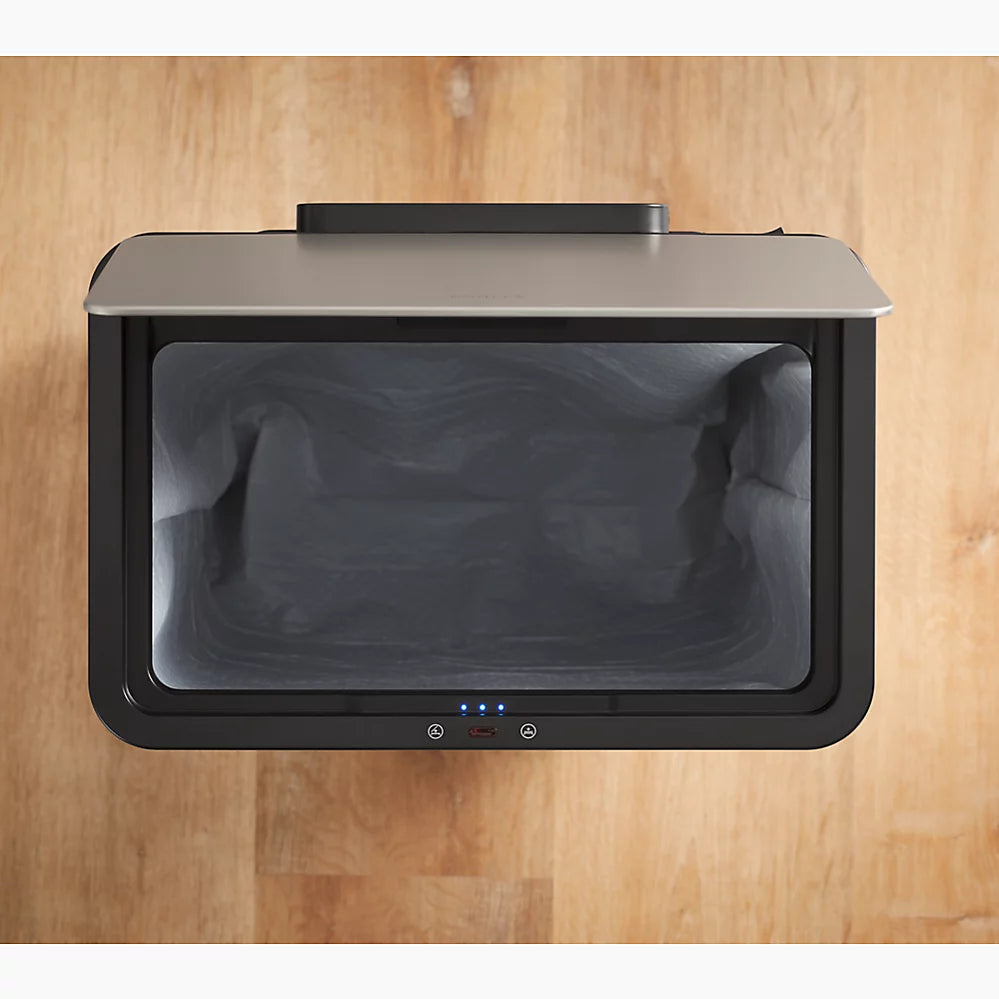 Kohler 13-gallon touchless stainless steel trash can