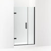 Kohler Frameless pivot shower door, 71-9/16" H x 39-5/8 - 40-3/8" W, with 3/8" thick Crystal Clear glass