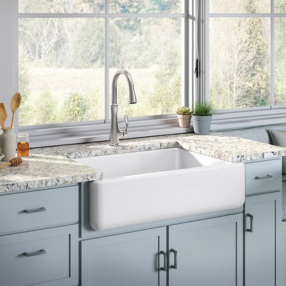 Kohler 32-3/4" undermount single-bowl farmhouse kitchen sink