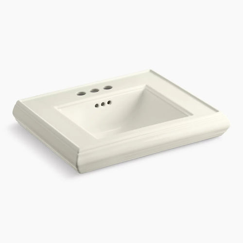Kohler Pedestal/console table bathroom sink basin with 4" centerset faucet holes