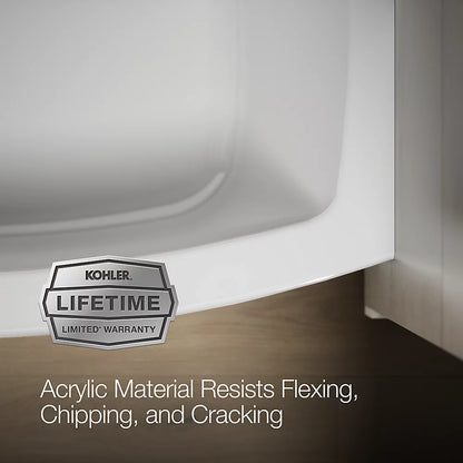 Kohler Expanse Alcove bath, left drain