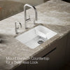 Kohler Riverby® 27" undermount single-bowl workstation kitchen sink