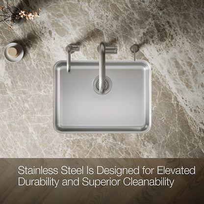 Kohler Undertone® 23" undermount single-bowl kitchen sink