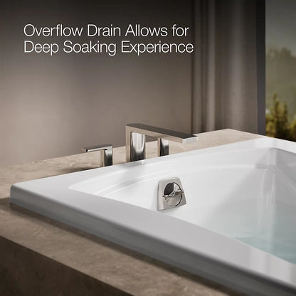 Kohler Mariposa Heated Bubblemassage Air Bath With Bask Heated Surface 60 x 36-Inch Drop-In Bathtub