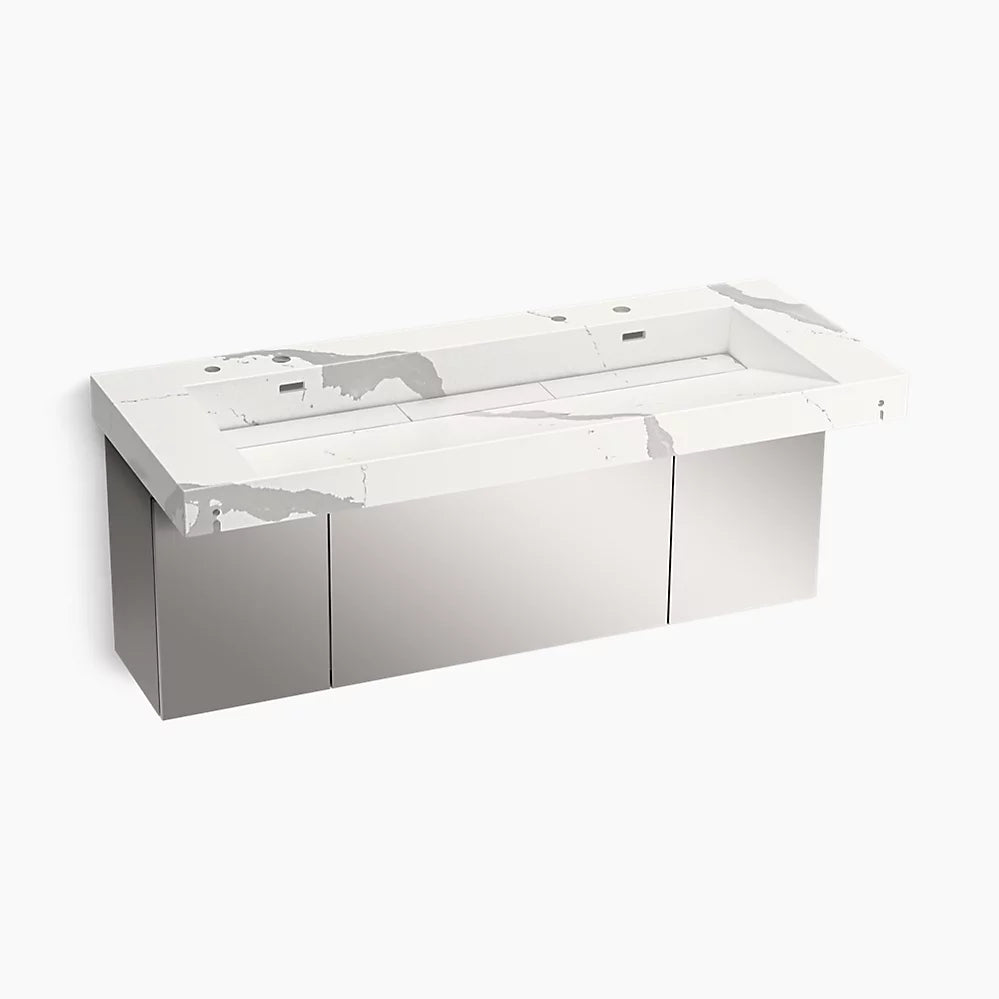 Kohler 60" wall-mount trough lavatory system