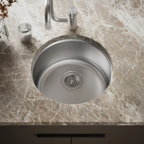 Kohler Undertone® Lyric® 18-1/2" top-/undermount single-bowl bar sink