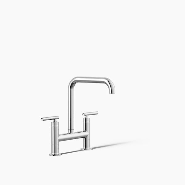 Kohler Purist Two-hole bridge kitchen sink faucet